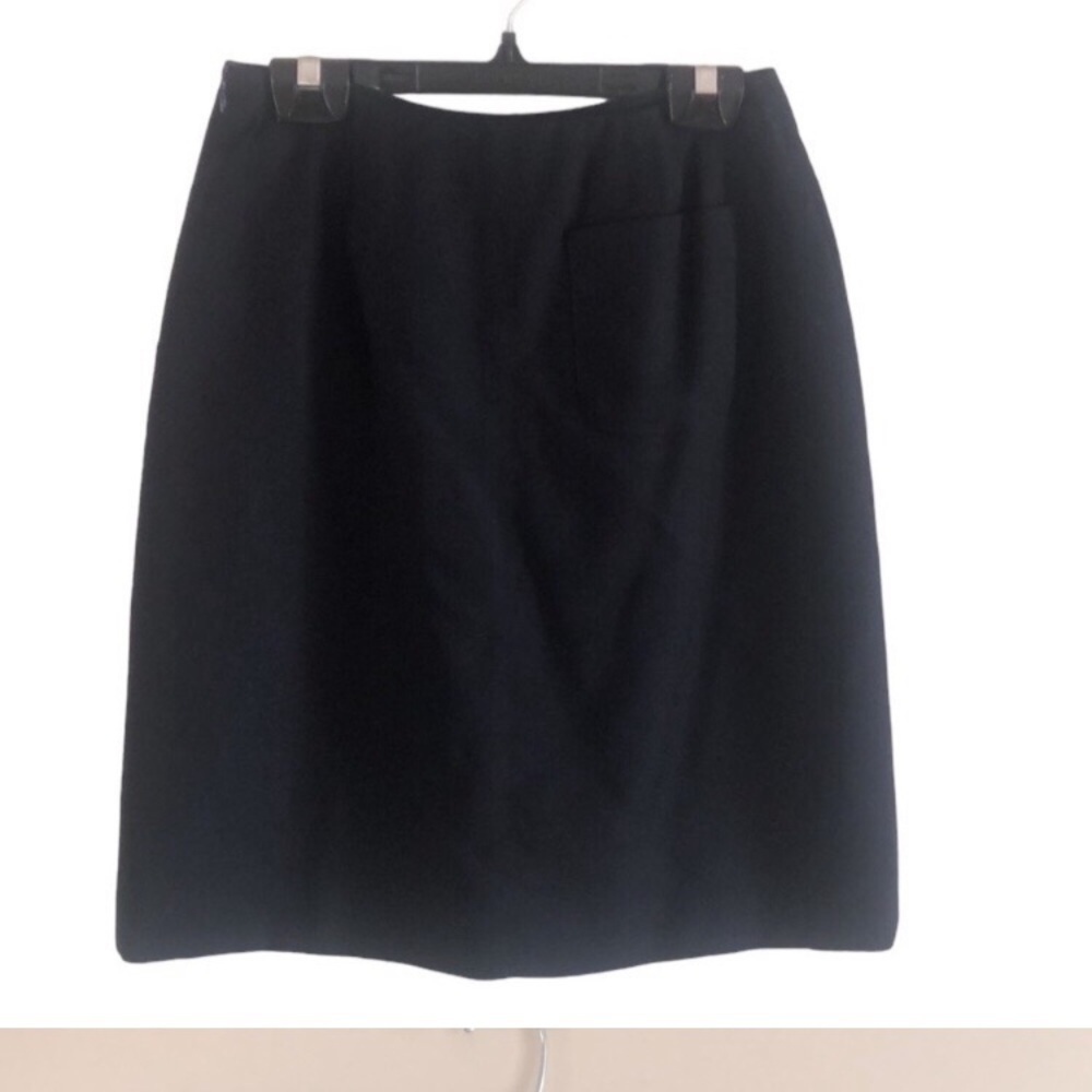 Vintage Pure Wool Lined Tailored  Midi Size 4 Skirt